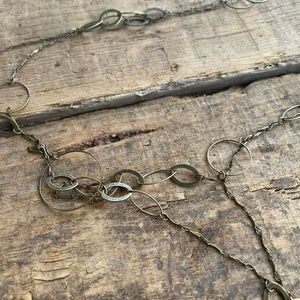 Bronze circular necklace.